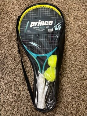 Prince Junior Tennis Set - Teal and Yellow